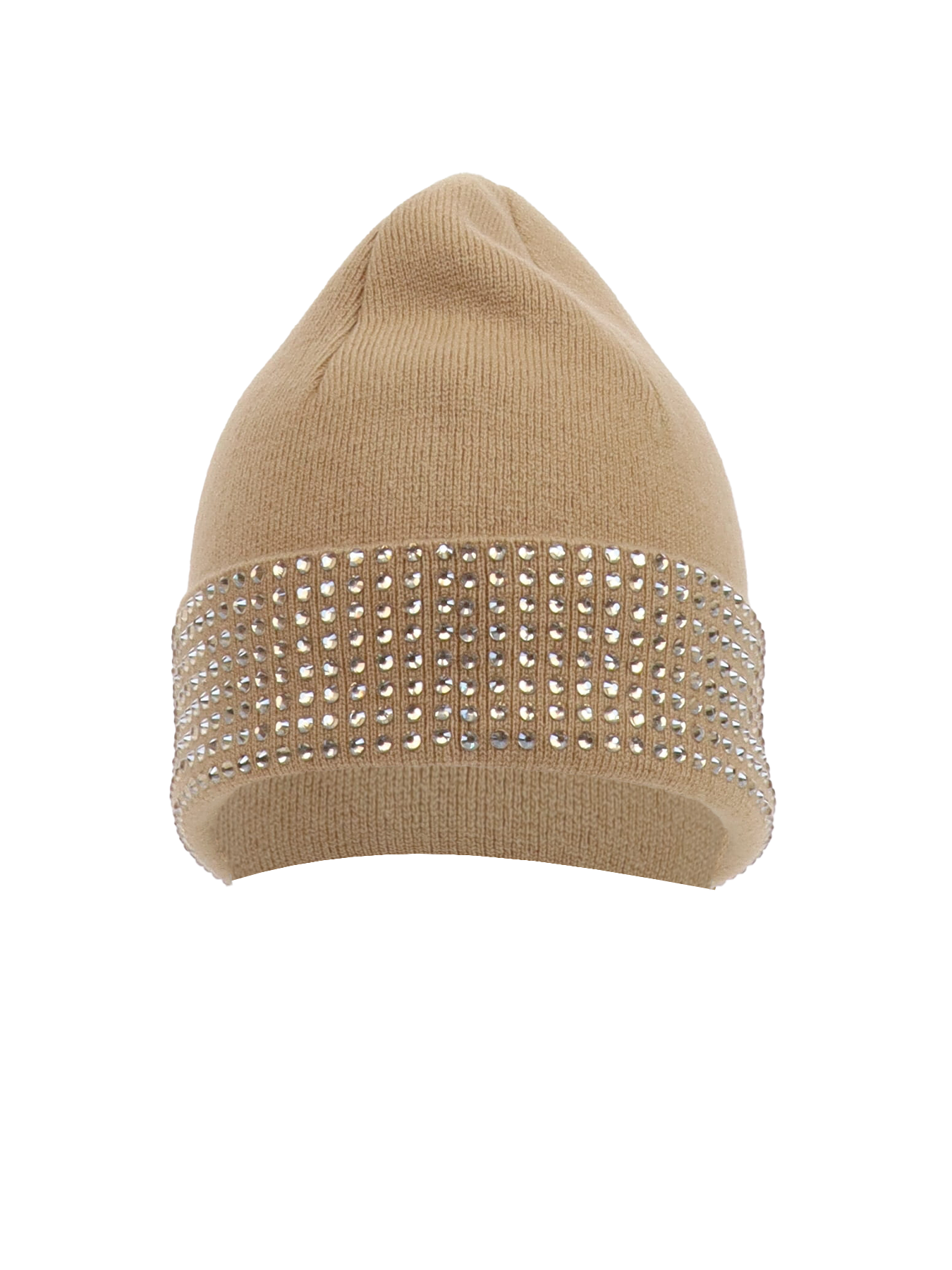 Bonnet strass laine INTERDEE camel
