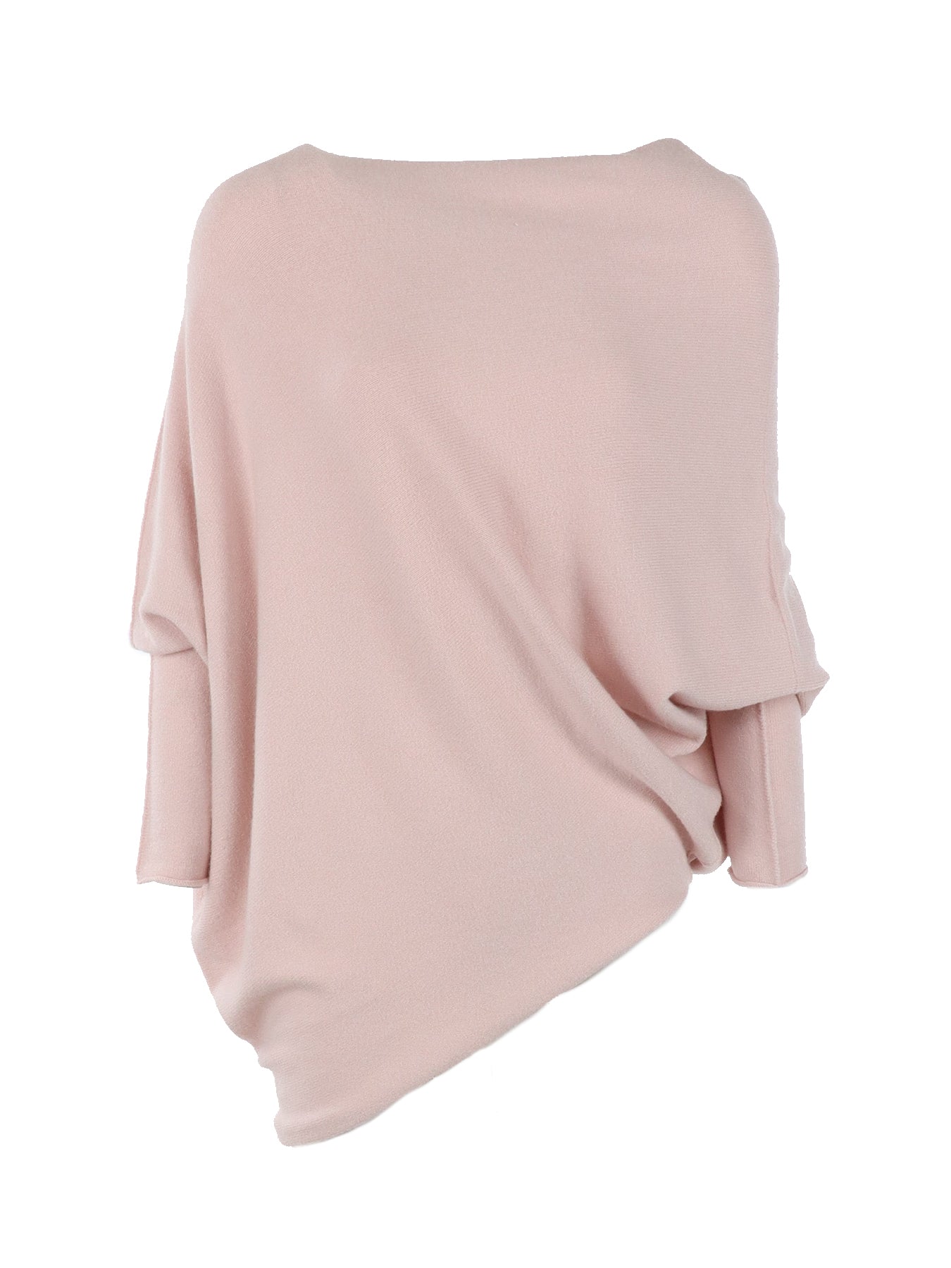 Pull asymétrique baby pink Natacha