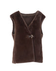Gilet en fausse fourrure MINA Giovanni choco