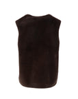 Gilet en fausse fourrure MINA Giovanni choco