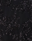 Top manches courtes tulle/sequins noir Antonello Serio