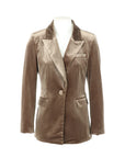 Blazer cintré velours taupe ATT