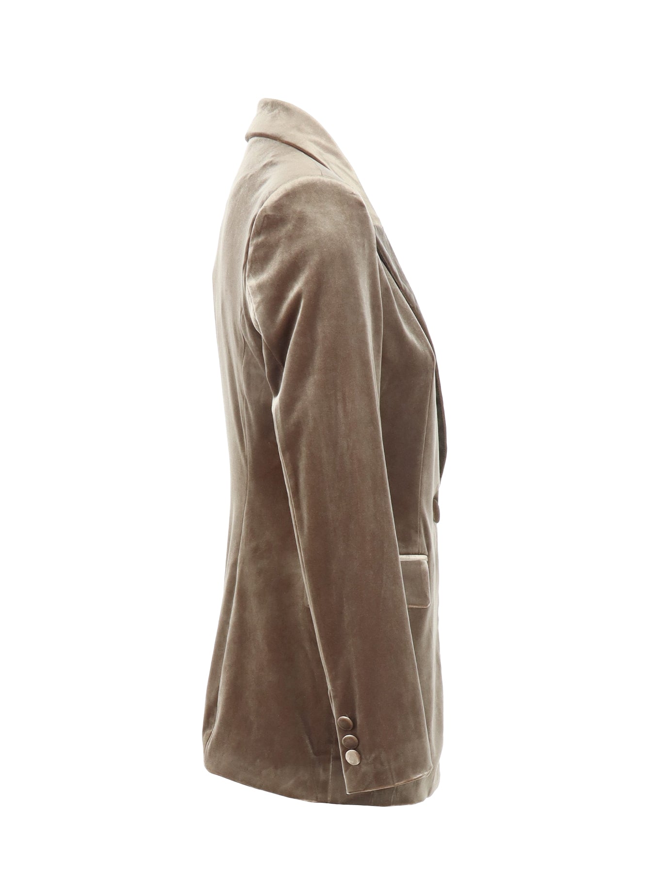 Blazer cintré velours taupe ATT