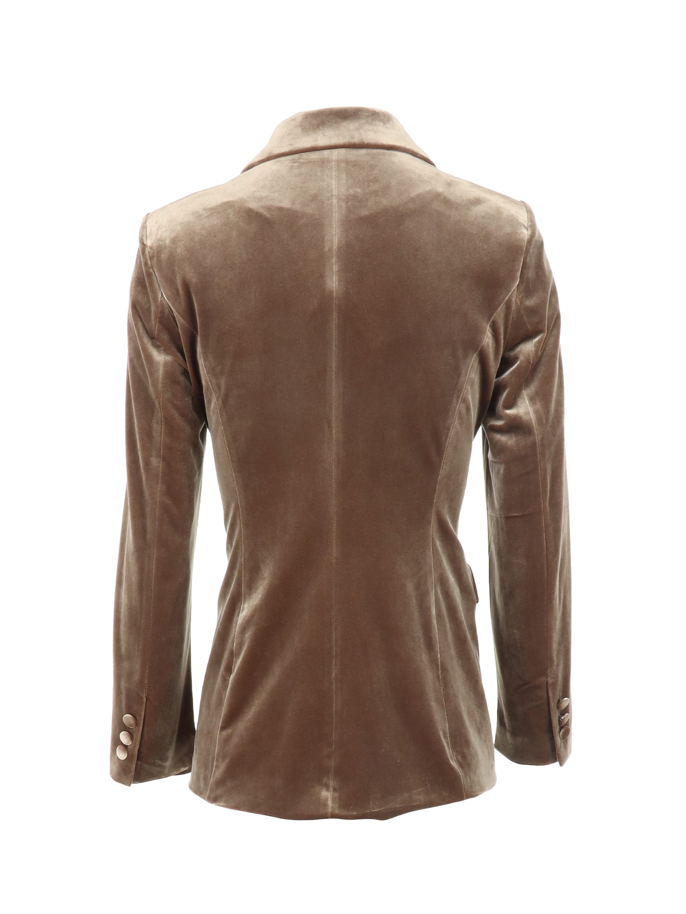 Blazer cintré velours taupe ATT