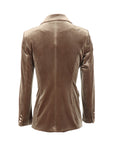 Blazer cintré velours taupe ATT