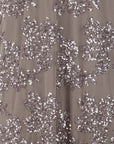 Robe tulle/sequins taupe Antonello Serio