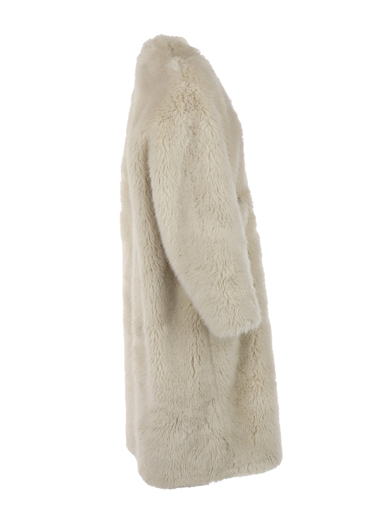 Manteau en fausse fourrure VERBIER Giovanni beige