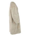 Manteau en fausse fourrure VERBIER Giovanni beige