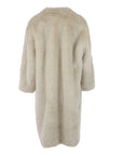 Manteau en fausse fourrure VERBIER Giovanni beige