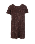 Robe tulle/sequins choco Antonello Serio