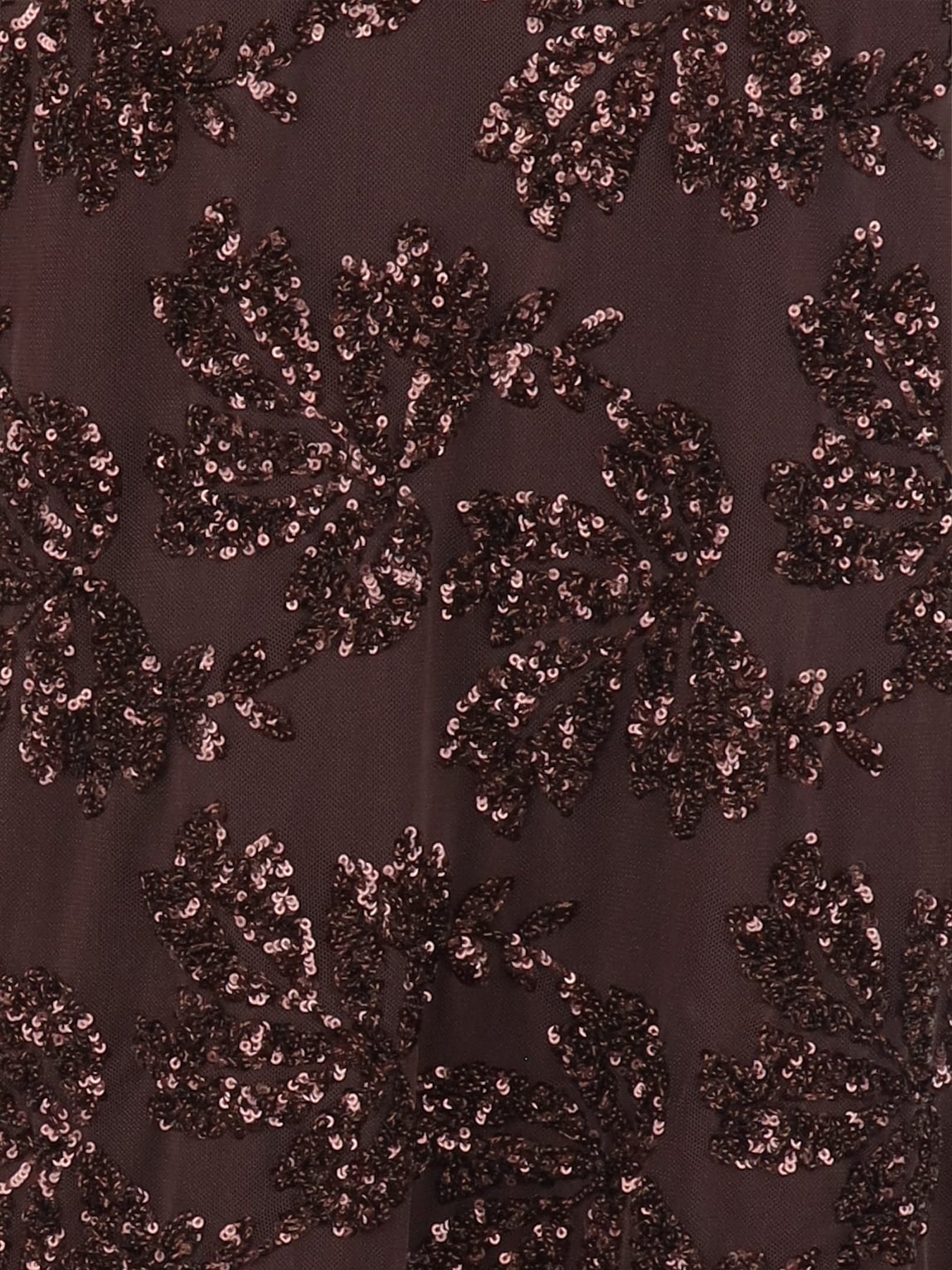 Robe tulle/sequins choco Antonello Serio