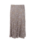 Jupe tulle/sequins mi-longue taupe Antonello Serio