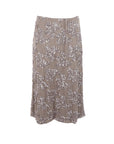 Jupe tulle/sequins mi-longue taupe Antonello Serio