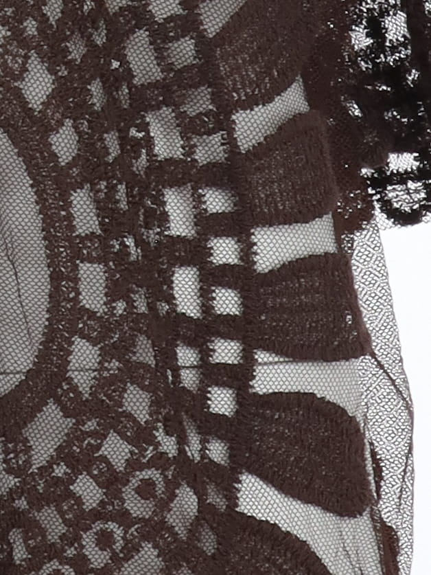 Cardigan avec Broderie G.S. choco