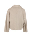 Blouson court toile de laine beige ATT