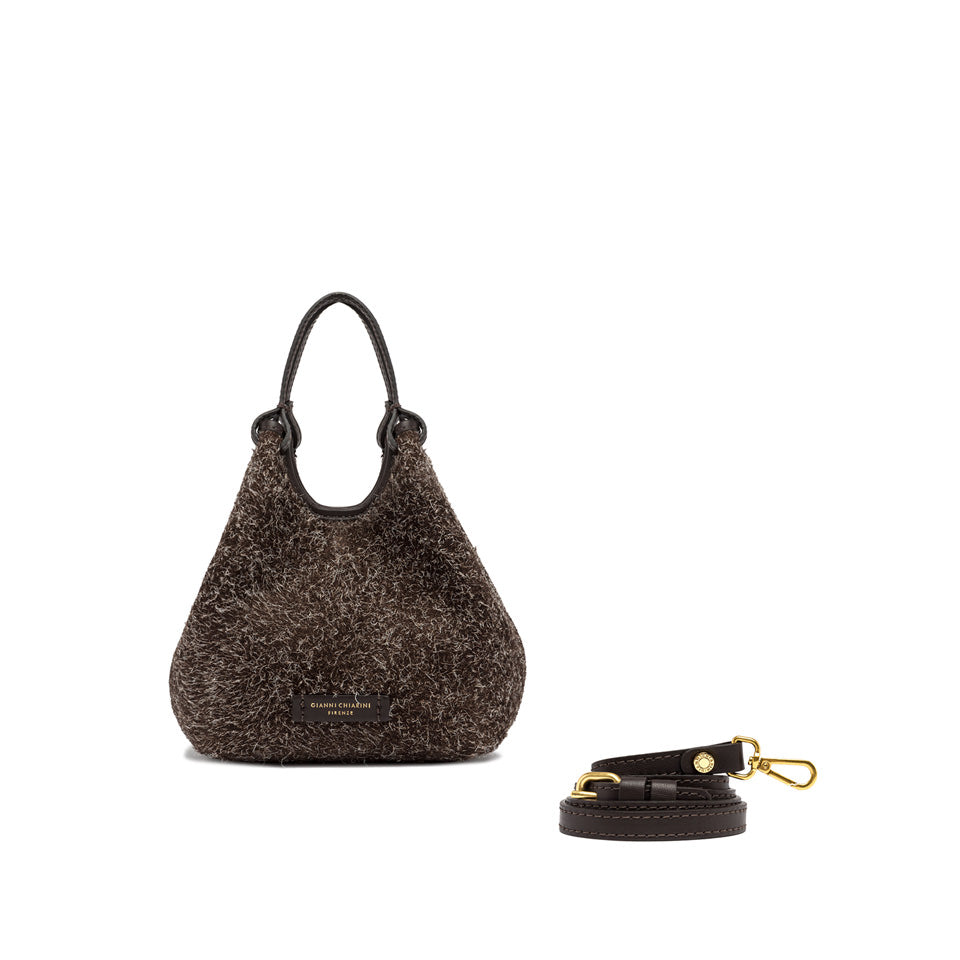 Dua Handtasche kleines Modell Loden dunkelbraun GIANNI CHIARINI