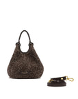 Dua Handtasche kleines Modell Loden dunkelbraun GIANNI CHIARINI