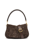 Sac à main loden Helena round Marlène dark brown GIANNI CHIARINI