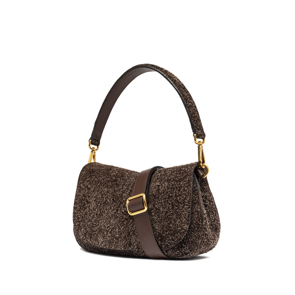 Sac à main loden Helena round Marlène dark brown GIANNI CHIARINI