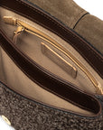 Sac à main loden Helena round Marlène dark brown GIANNI CHIARINI