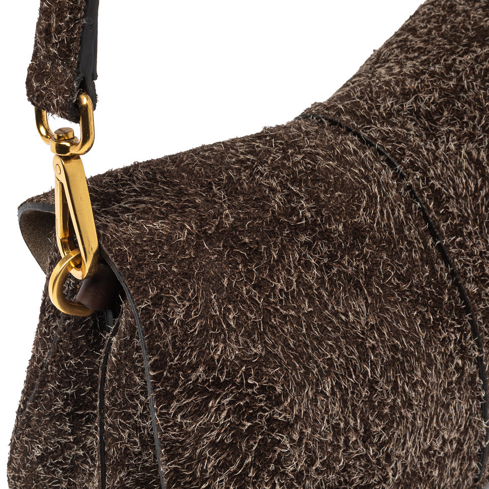 Sac à main loden Helena round Marlène dark brown GIANNI CHIARINI