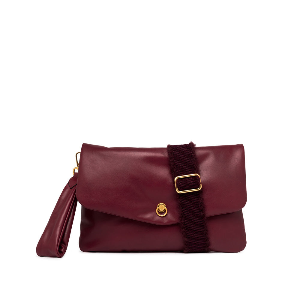 Burgunderrote Clutch von Mirea Gianni Chiarini