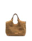 Gianni Chiarini DUA mittelgroße Handtasche. Erdnussbutter