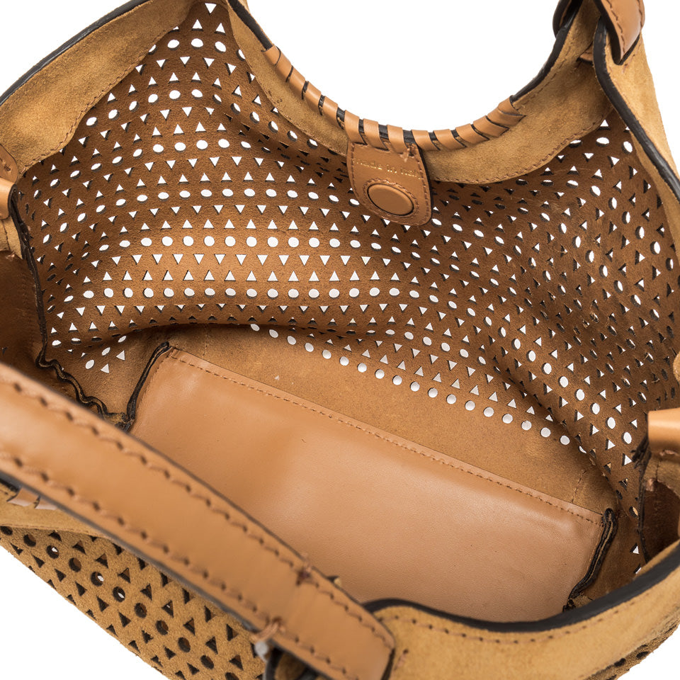 Gianni Chiarini DUA mittelgroße Handtasche. Erdnussbutter