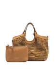 Gianni Chiarini DUA mittelgroße Handtasche. Erdnussbutter