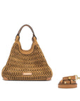 Gianni Chiarini DUA mittelgroße Handtasche. Erdnussbutter
