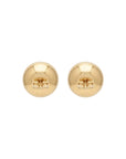 Boucles d'oreilles boule mat doré