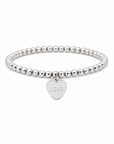 Bracelet coeur argent