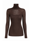 INTERDEE pull chaussette laine/soie cacao