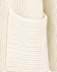 INTERDEE cardigan écru tricoté