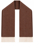 Châle chevrons choco/écru