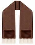Châle chevrons choco/écru