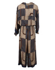 Chemise rayée brun/marine Noe