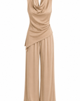 Pantalon Mariley fluide large beige