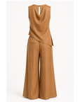 Top Mariley asymétrique cognac