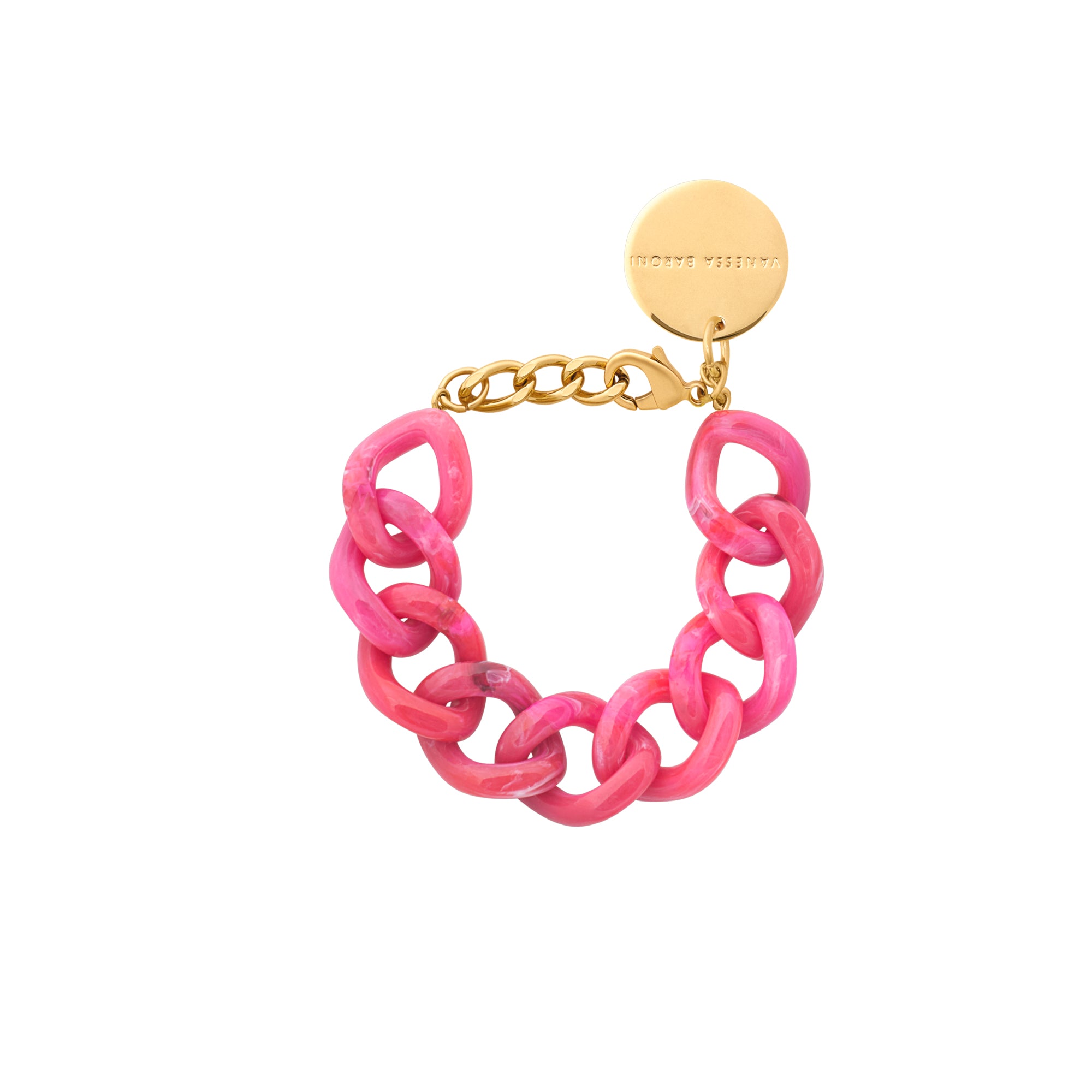 Bracelet maillons Ocean raspberry Vanessa Baroni