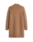 Gilet mi-long marron