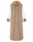 King Kong camel two-tone coat