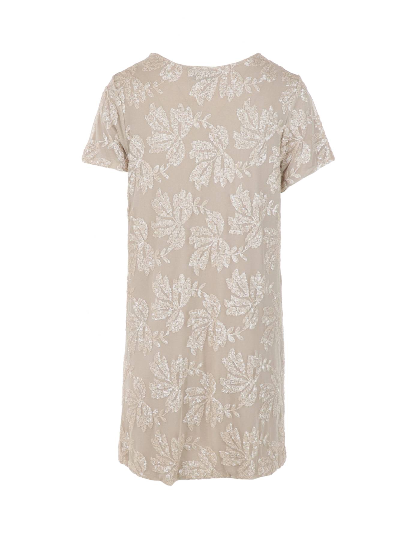 Robe tulle/sequins beige Antonello Serio