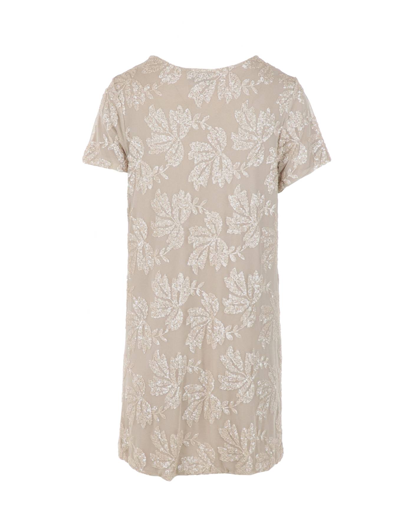Robe tulle/sequins beige Antonello Serio
