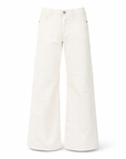 Leichte Weite Jeans Ecru Mittelhoch