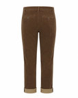 Pantalon chino velours côtelé marron