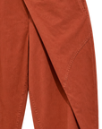 Pantalon balloon rouille à empiècement