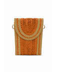 Pochette paille rouille