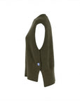 Pull poncho col rond kaki