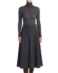 INTERDEE pull chaussette laine/soie anthracite